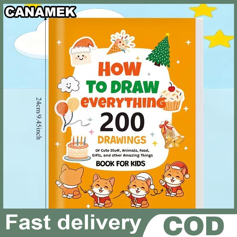 CANAMEK 200 + Sách Vẽ từng bước-Cách vẽ bất cứ thứ gì cho những người đam mê vẽ tranh vẽ hướng dẫn quà tặng sinh nhật