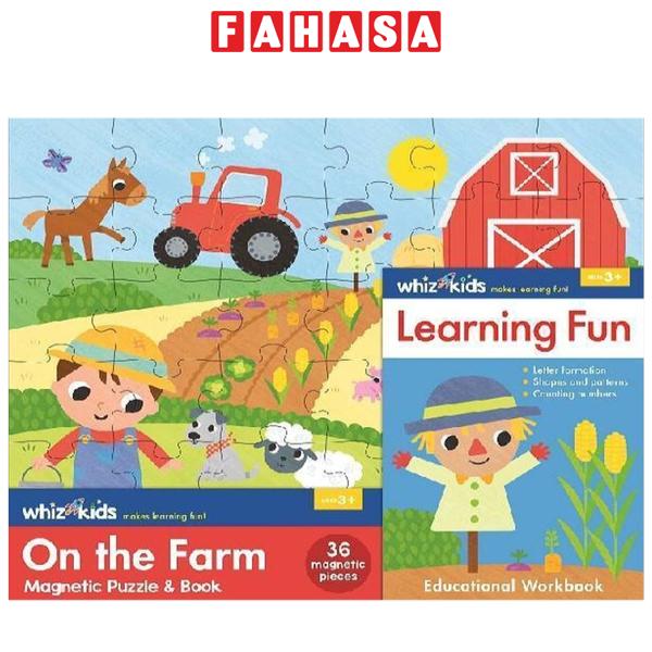 Fahasa - Whiz Kids Magnetic Puzzle And Book - On The Farm