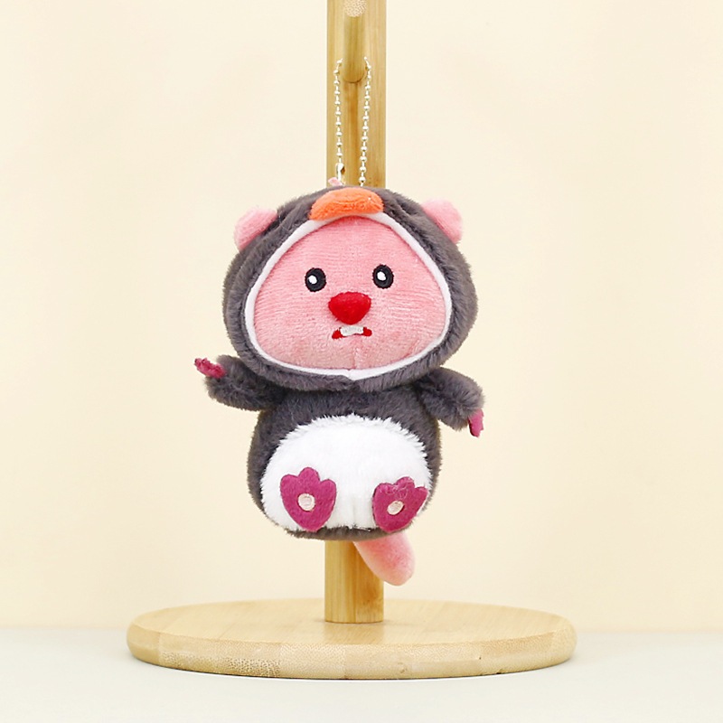 Gấu Bông Loopy Hải Ly -  Móc Khóa Thú nhồi Bông hình Gấu Loopy Cosplay Siêu đáng Yêu Móc Chìa Khoá