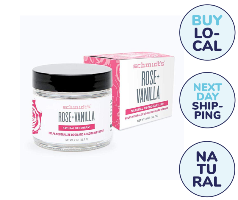 Buy Schmidt’s Rose + Vanilla Natural Deodorant Jar Singapore