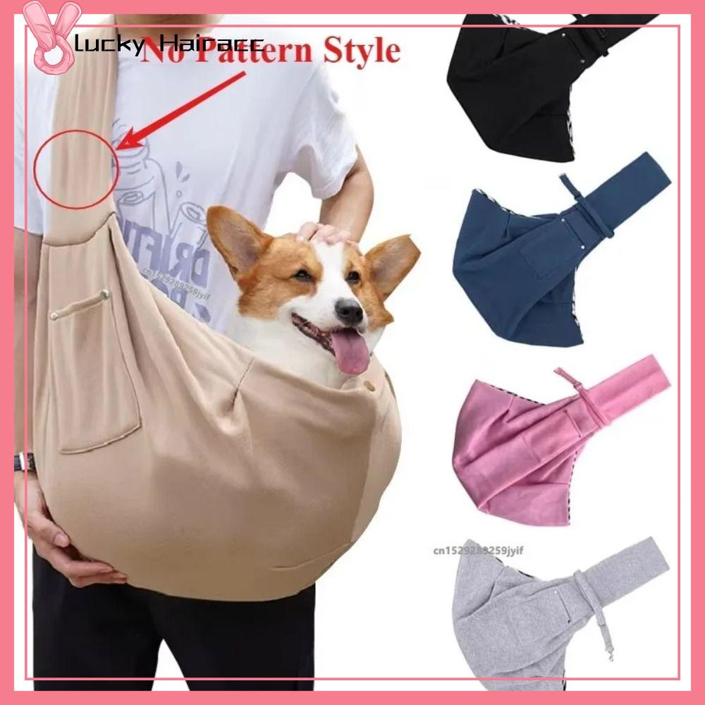 LUCKY HAIRACC Thoải mái Túi cho chó Du lịch Di động Vật dụng mang theo thú cưng Thời trang Ngoài trời Túi đeo vai đeo chéo cho thú cưng