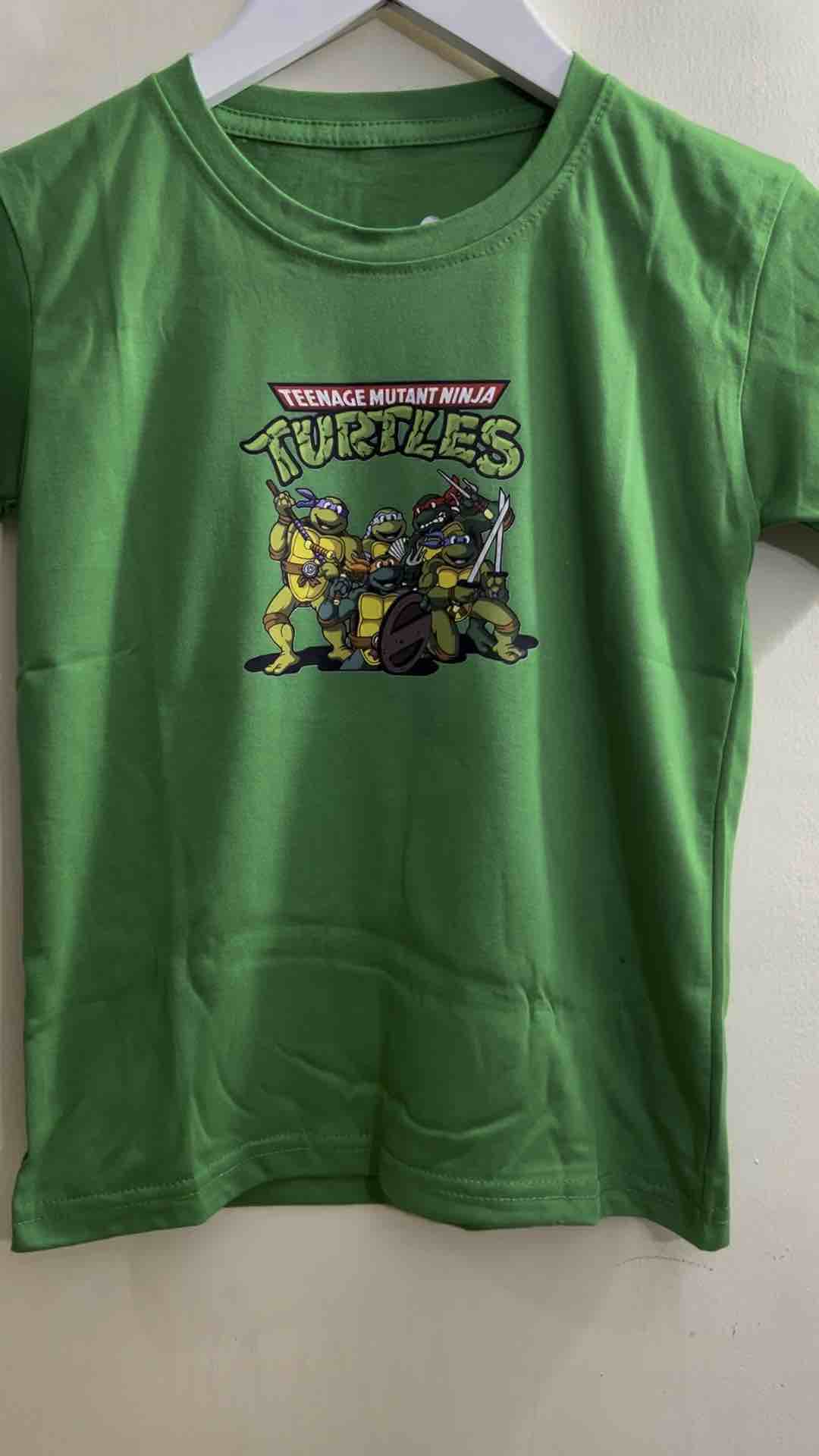 Tshirt kids kaos atasan oblong anak laki-laki usia 1-12tahun sablon karakter KURA-KURA NINJA