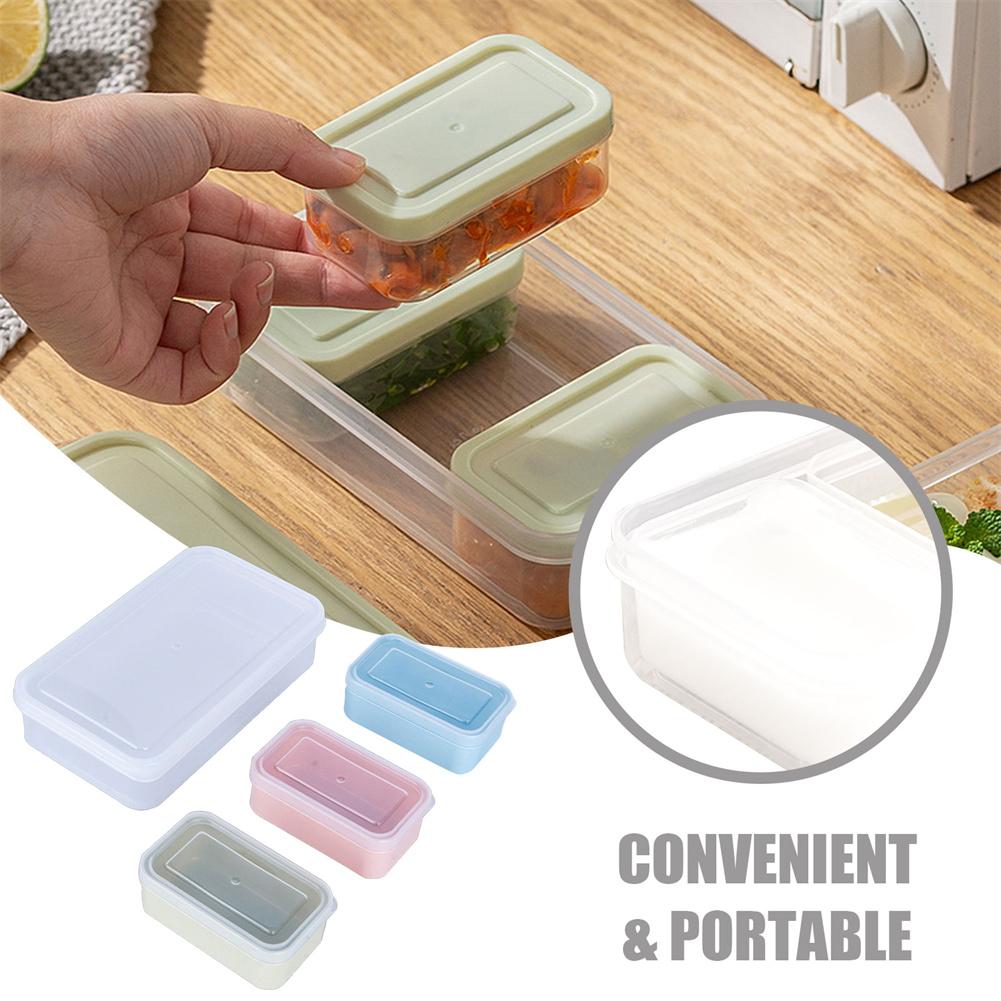 Lunch Box Fresh Box Set With Lid Freezer Box 4 Compartment Bento Box Lunch For Kids H6D0