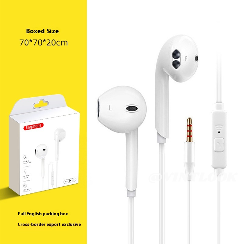 VINTLOOK 3.5mm & Type-C for Huawei Android Wired Headset Digital in-Ear Crystal Box Headset ราคา 18 บาท*ส่งฟรี