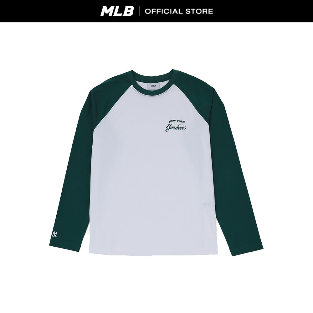 MLB T-Shirts Women'S Varsity Raglan Long-Sleeve Loose-Fit T-Shirt Model 3FTSV0151 50GRD Dark Grey ราคา 2,151 บาท*ส่งฟรี