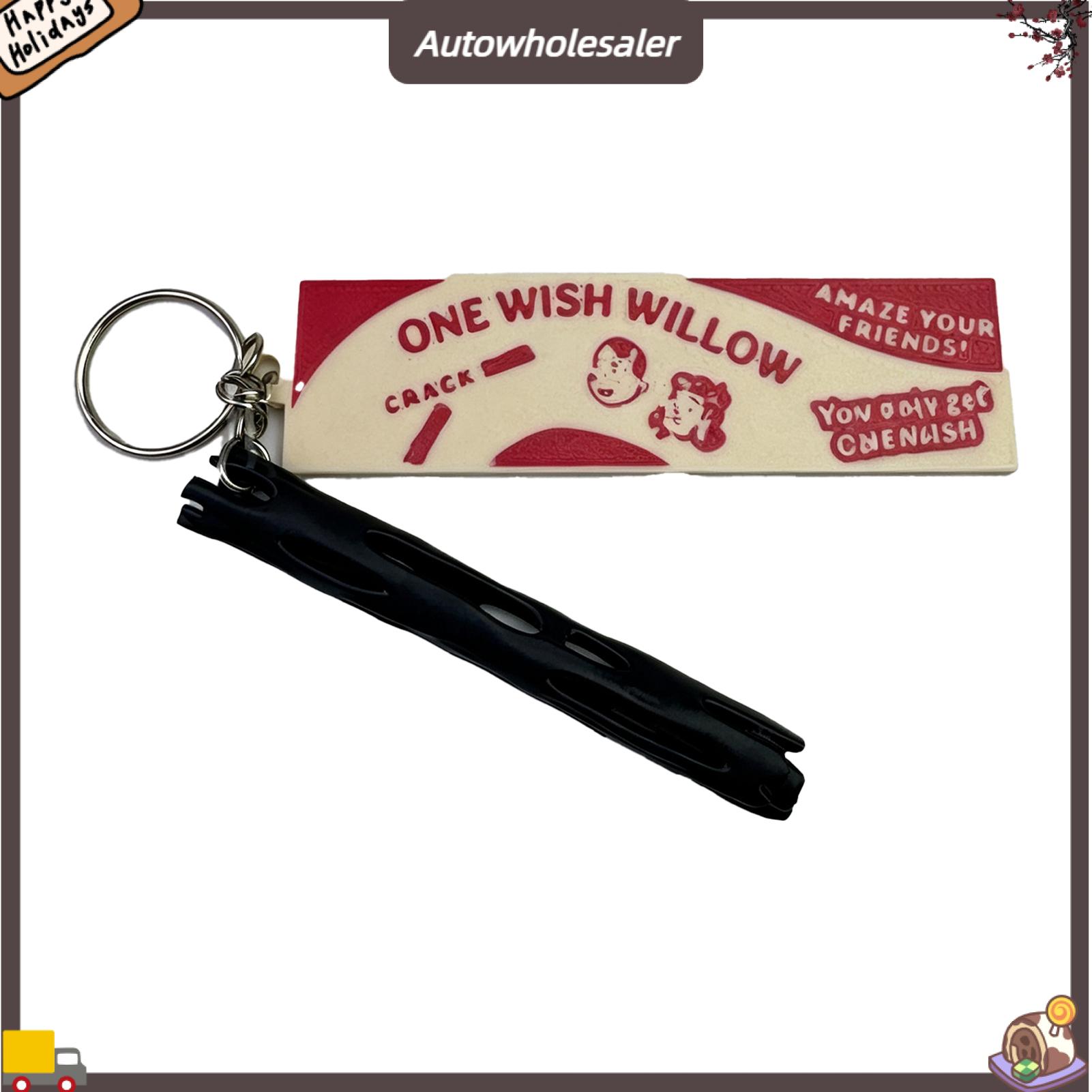 Autowholesaler Spiritual Healing Tokens Wishing Willow Branch for Rituals One Wish Willow Stick with Box – 3d Printed Breakable Luck Charm Spiritual Healing Snap Stick Romantic Wedding Gift Keepsake for Good