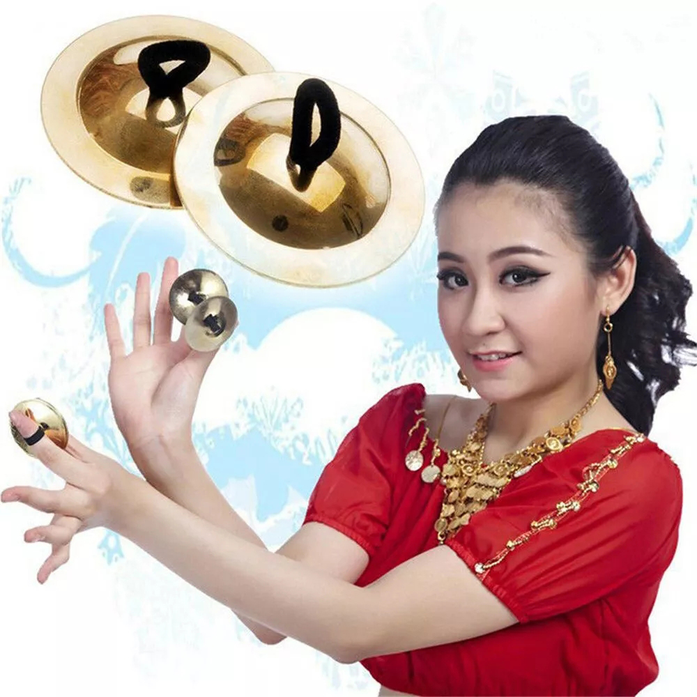 EMERRY Phụ kiện Bellydance Nhạc cụ Belly Dance Zills Kim khí Cao thủ Bạc Chũm chọe ngón tay Bàn phím quay số ngón tay Múa bụng Chũm chọe đồng