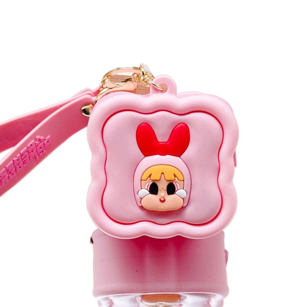 SIMPLIC Mini The PowerPuff Girls ví tiền xu Dễ thương Mô hình anime Túi đựng đồ nhỏ Dễ thương Đựng t