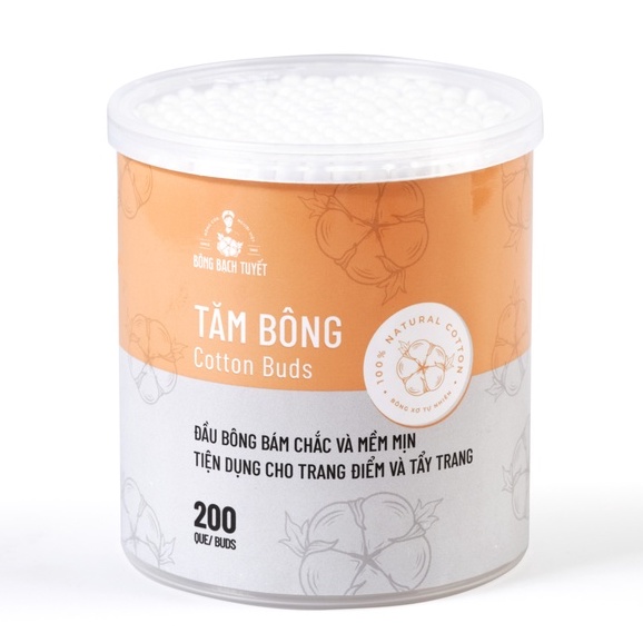 Hộp tăm bông cotton buds 200 que