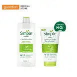 Combo Nước Tẩy Rang Simple Cấp Ẩm Tức Thì 400Ml Và Sữa Rửa Mặt Simple Dưỡng Ẩm 150Ml  Guardian Việt Nam