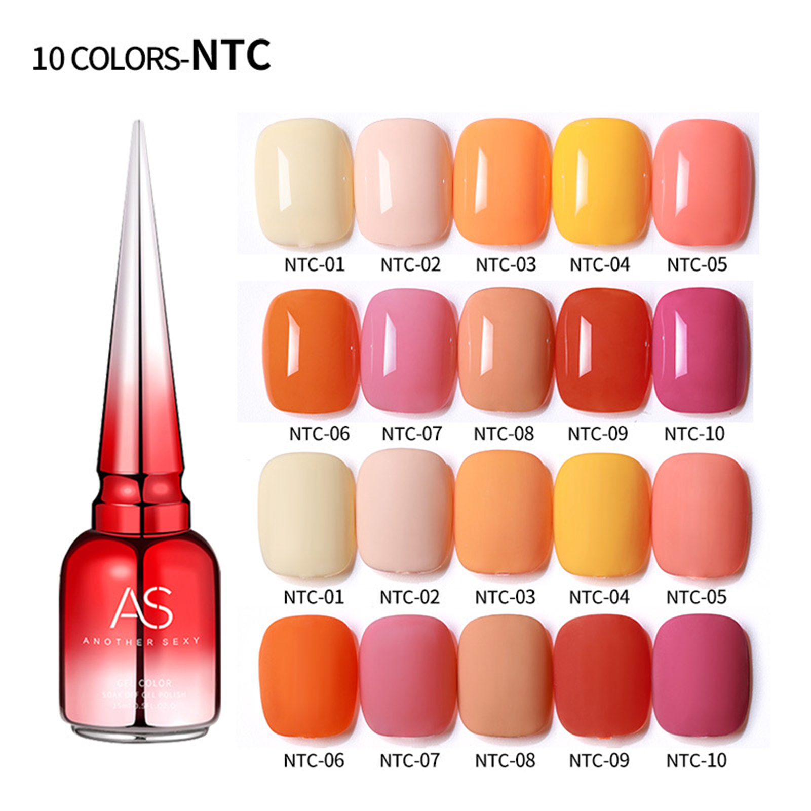 15ml sơn móng tay bí ngô màu cam màu bán vĩnh viễn ngâm tắt Sơn móng Gel UV Phụ kiện làm móng tay cho tiệm làm móng tay