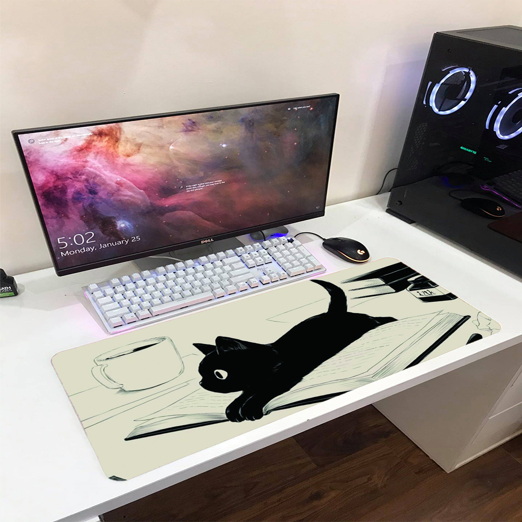 Lót chuột cỡ lớn 80x30cm dày 2mm pad gaming cỡ lớn speed bo viền chắc chắn