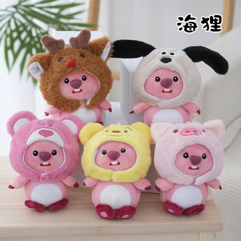 Móc Khóa Loopy Hải Ly-Chuột Cabybara Móc Khóa Gấu Bông Dễ Thương Cute Nhiều mẫu