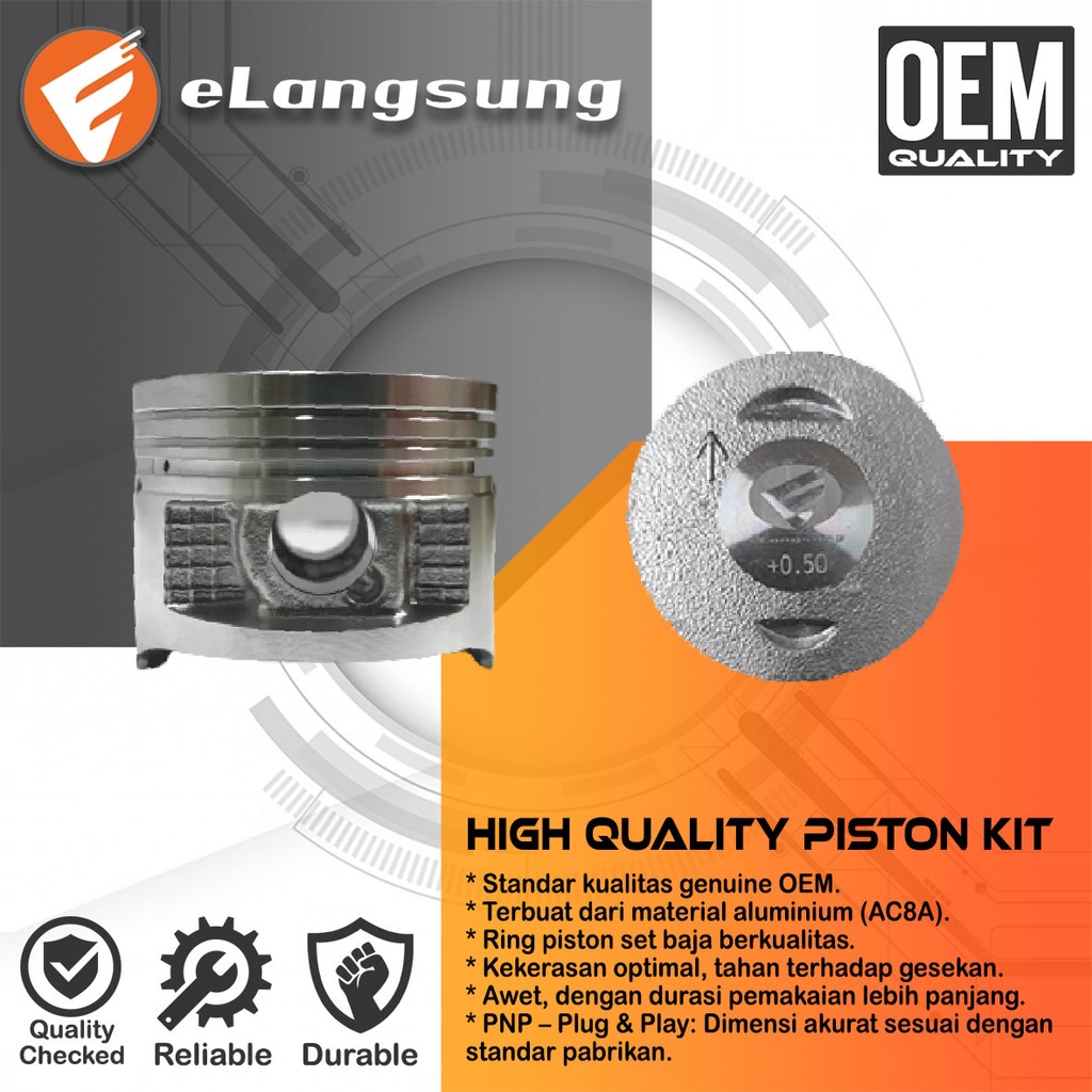 Piston Set Jupiter Z, Vega R New OS 50 Garansi 180 Hari - eLangsung Harga 92,150 rupiah*Gratis Ongkir