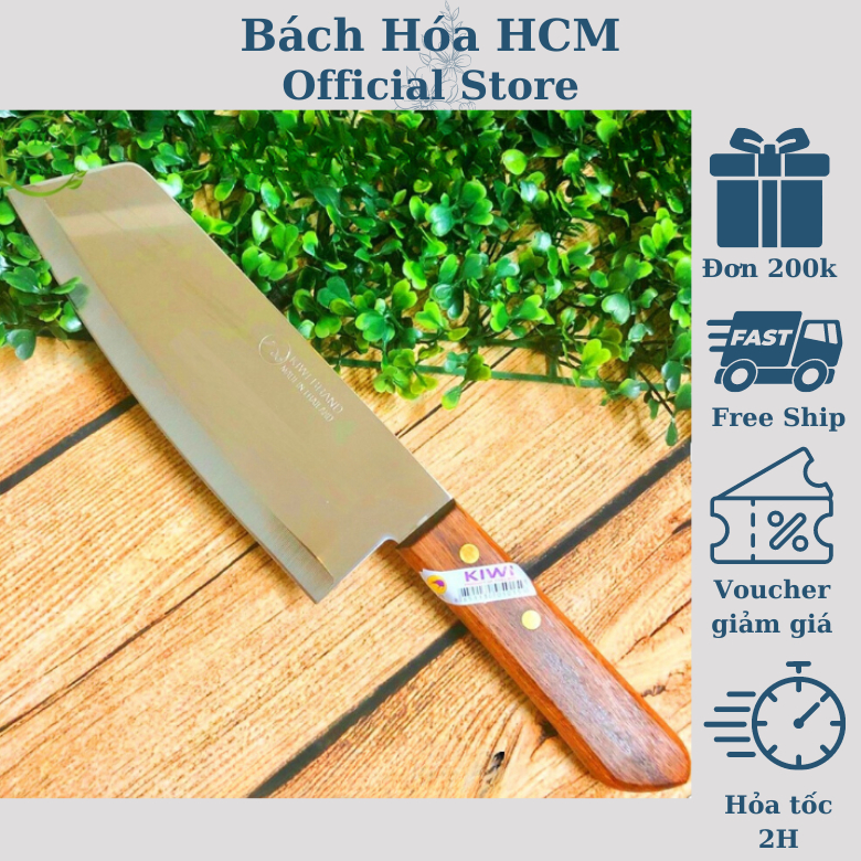 Dao thái cán gỗ, dao kiwi thái lan chuyên thái thịt - gọt - cắt hoa quả chất liệu inox siêu sắc