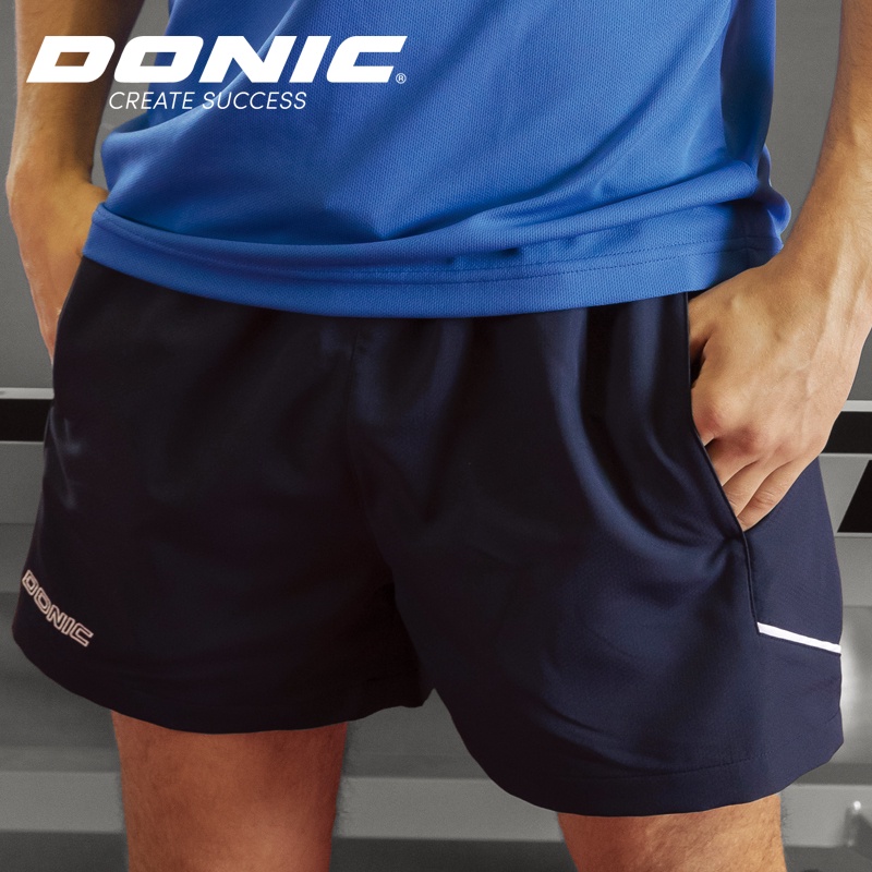 Chính hãng Donic Donic Nam và Nữ bóng bàn mặc quần soóc chơi tennis bàn 92190 quần short Kích thước trẻ em