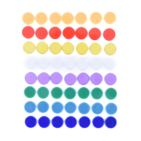 Starry [Mouca] 100 Cái/túi Đánh Dấu Chip Bingo Pro Count Dành Cho Thẻ Trò Chơi Bingo 1.5Cm * 0.1Cm