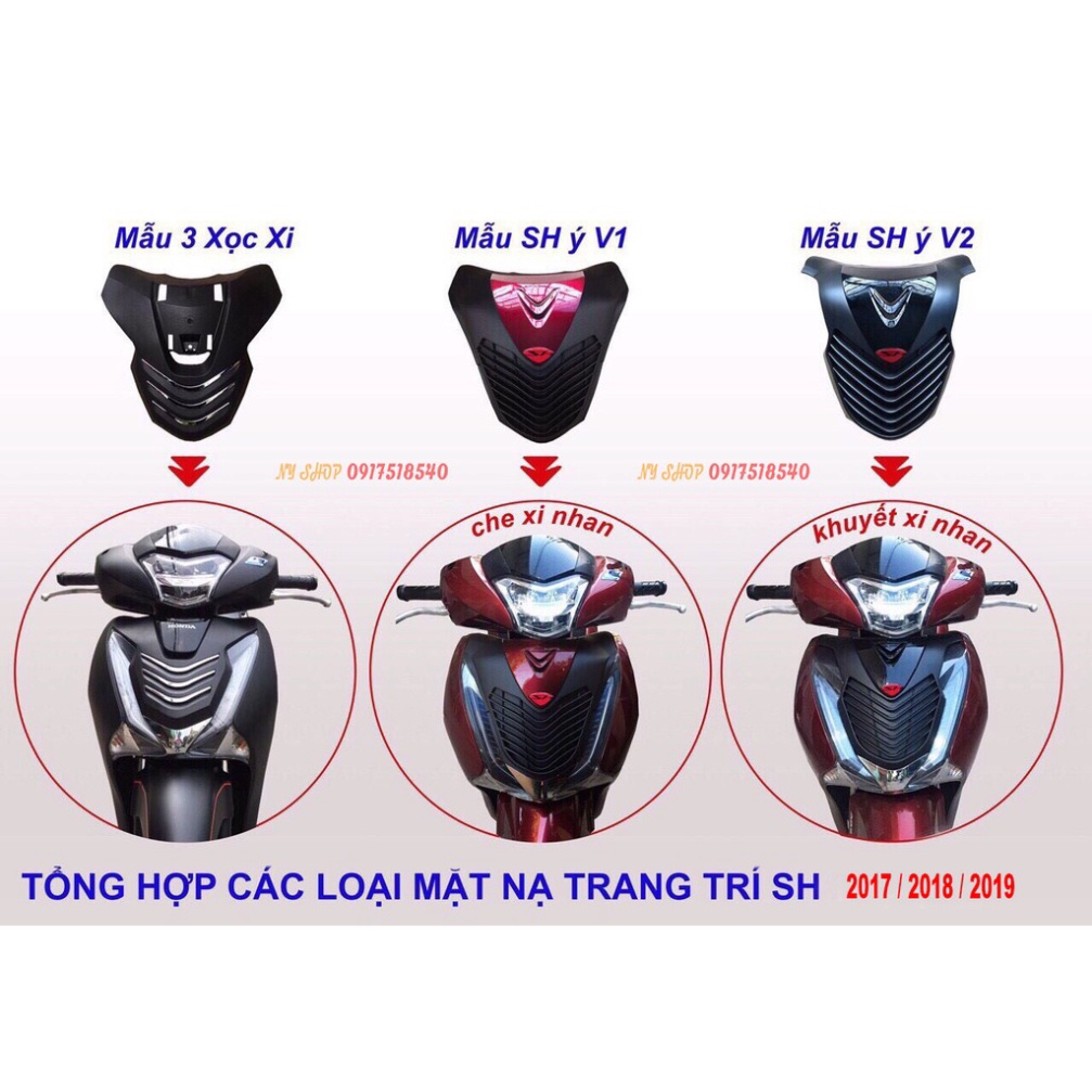 MẶT NẠ KIỂU CHO SH 2017 / 2018 / 2019 TỔNG HỢP Ảnh thật Sp