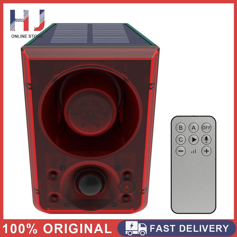 Solar Outdoor Motion Sensor Alarm Animal Repeller Support Recording and Adjustable Volume Solar Infrared Induction Alarm ราคา 862 บาท*ส่งฟรี