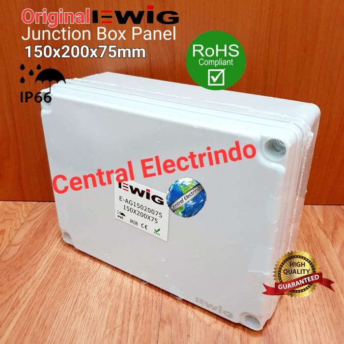 JUNCTION BOX AG 150×200×75MM BOX PANEL PLASTIK ABS EWIG POLOS IP66. - Elvoir Store Harga  146,000 Ringgit*Penghantaran Percuma