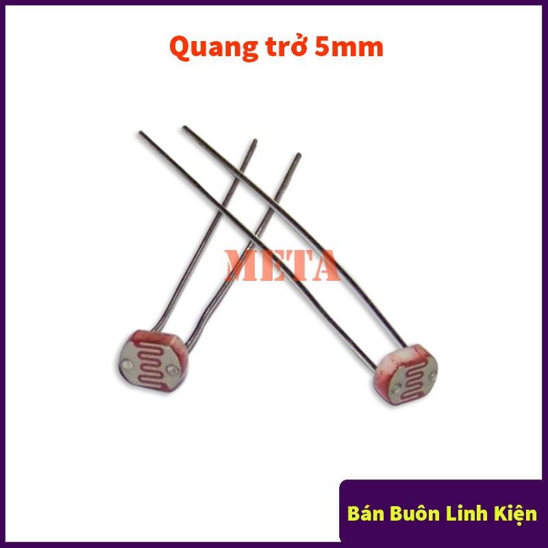 [Gói 5 Con] Quang trở 5mm, cảm biến ánh sáng CDS 5mm