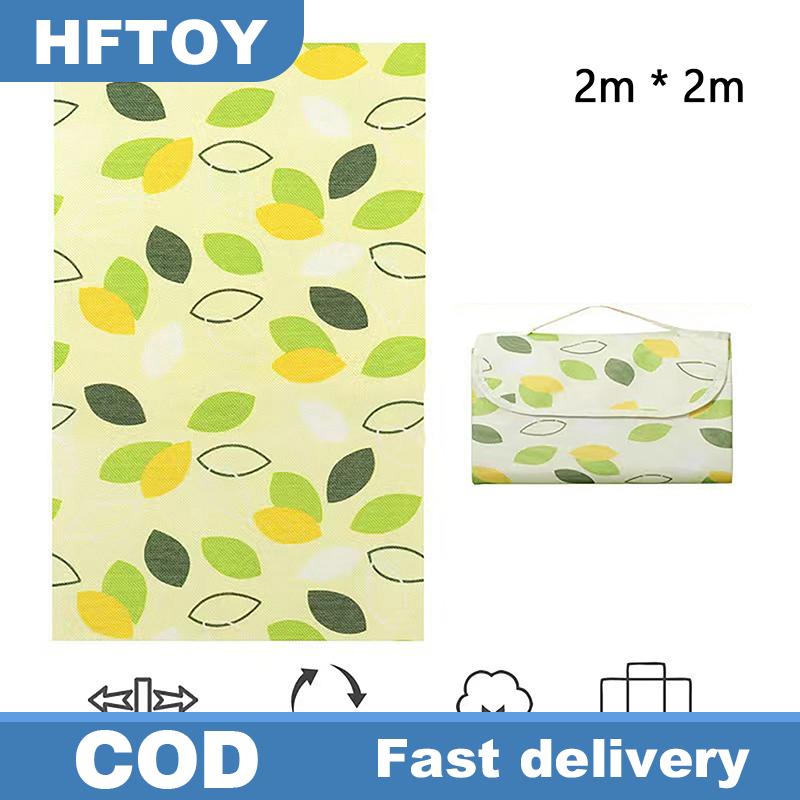 HFTOY Lightweight Quick Drying Beach Blanket Picnic Blanket Waterproof Outdoor Tote Mat For Travel C