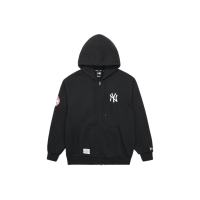 New Era Sweatshirts Unisex Black Hooded Moderate Cardigan 14742051