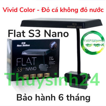 Đèn Neo Helios S3 Plus Nano RGB | Flat Nano S3 Plus cao cấp m | riverside đèn led bể cá thuỷ sinh đỏ cá không đỏ nước