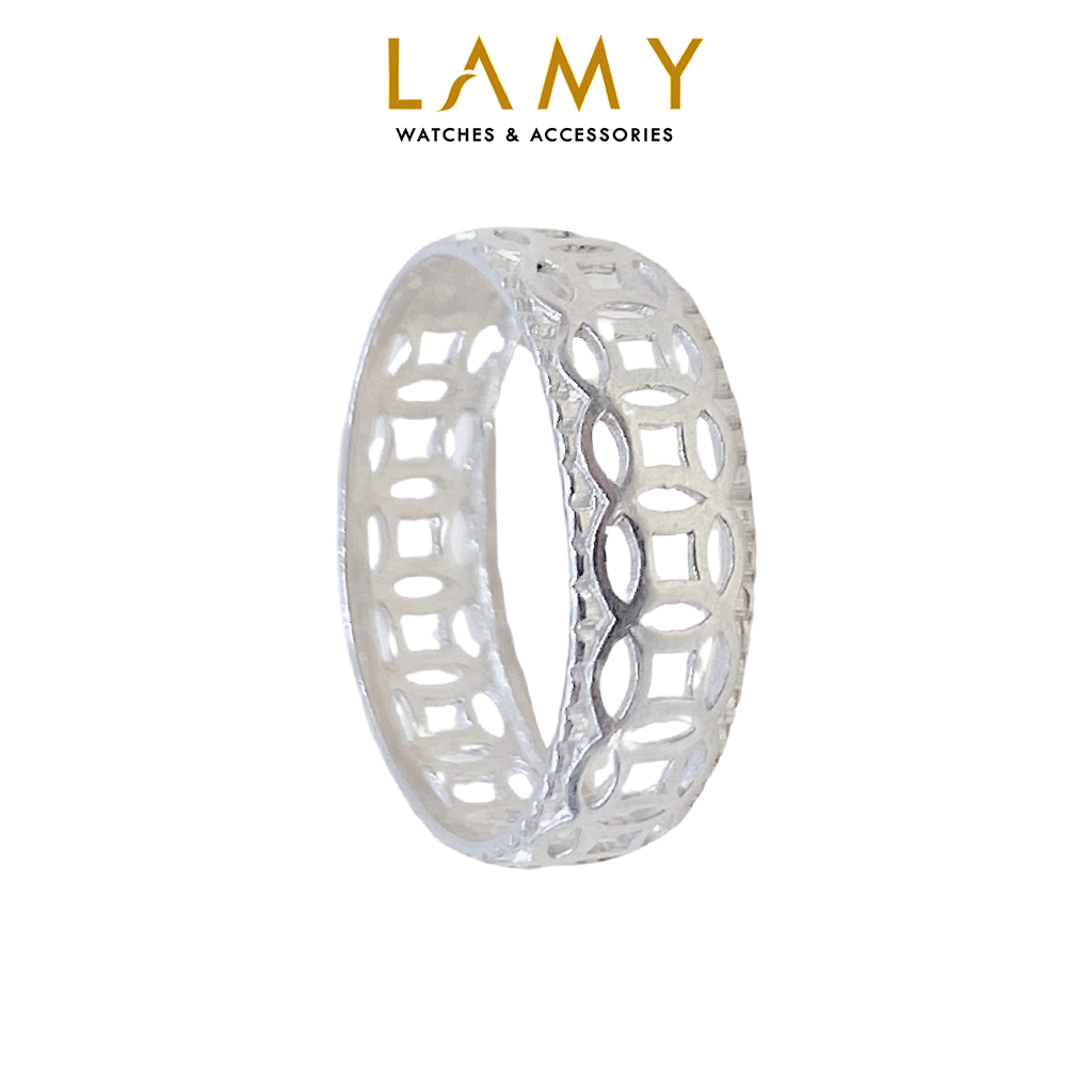 Nhẫn bạc nam nữ LAMY Kim tiền Couple Ring Silver 8236SV - Nhẫn bạc ta cao cấp