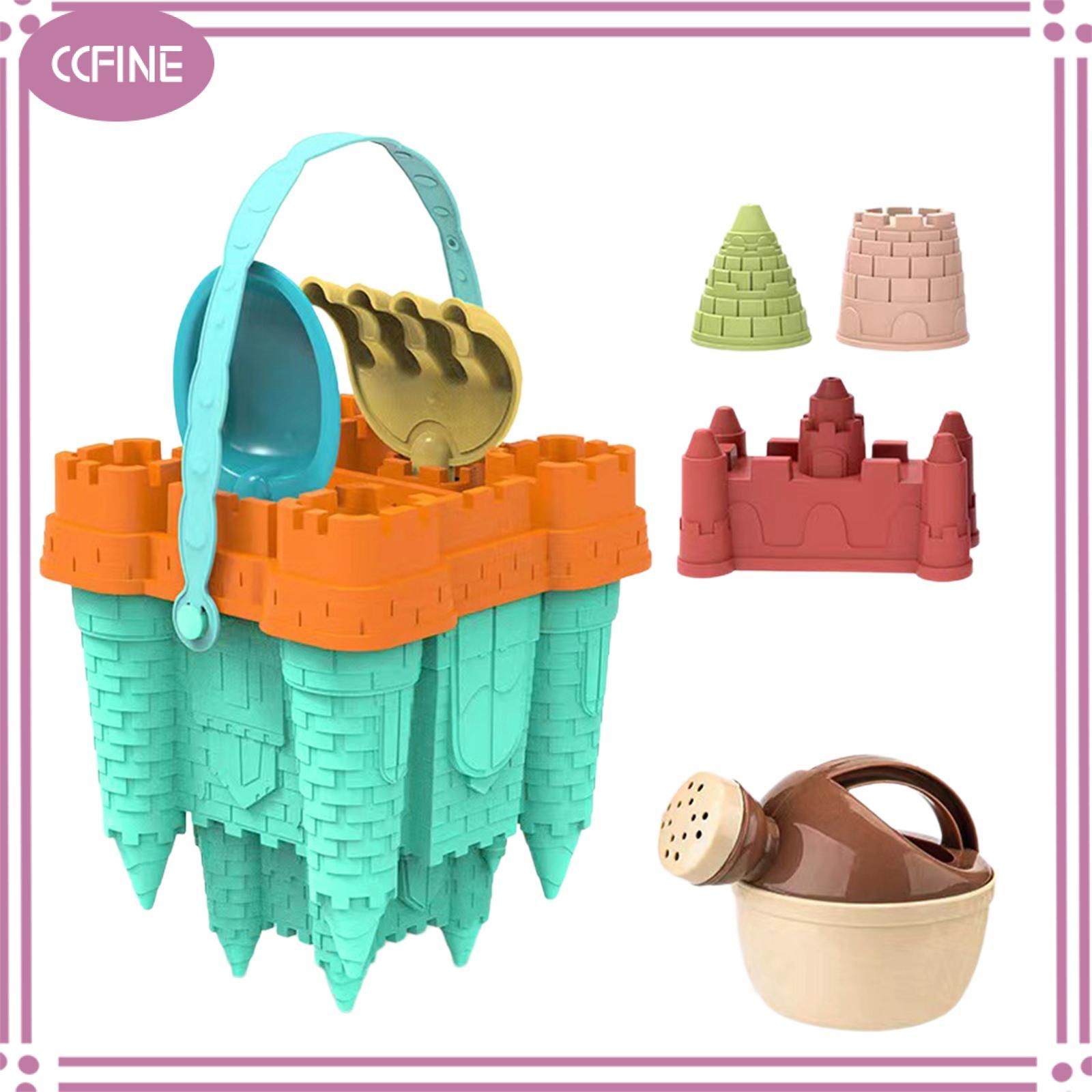 Ccfine 8 cái lâu đài cát đồ chơi cho trẻ em chơi ở bãi biển đặt cho bé cho các hoạt động ngoài trời