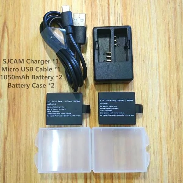 New SJCAM Sj4000 1050mAh battery charger for SJCAM Original Sj5000X SOOCOO