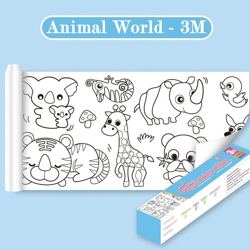 SKISOPGO Kids Coloring Book in Cozy Moments for Relaxation Graffiti Painting Book Kid Educational Book