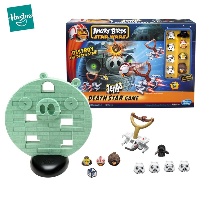Bản gốc Hasbro Angry Birds Star Wars Jenga Board Game Death Star Catapult Family Giáo dục Trò chơi t