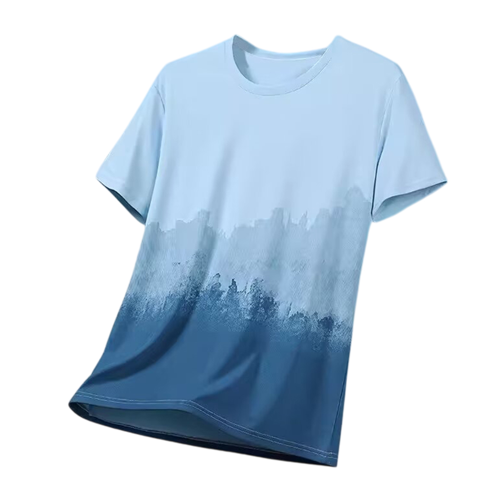 【Stock】 Men Summer Tops Breathable Men Tops Men's Summer Breathable Short Sleeve T-shirt Loose Fit O-neck Sport Tee Lightweight Casual Outdoor Top for Daily Wear - 3