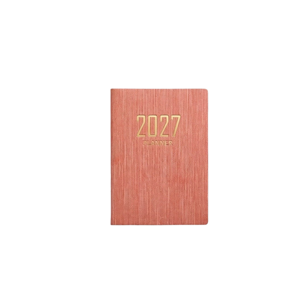 64 Sheets 2027 Agenda Book Wear-resistant Portable A7 Schedule Notebook Efficient Mini Pocket Planner Office