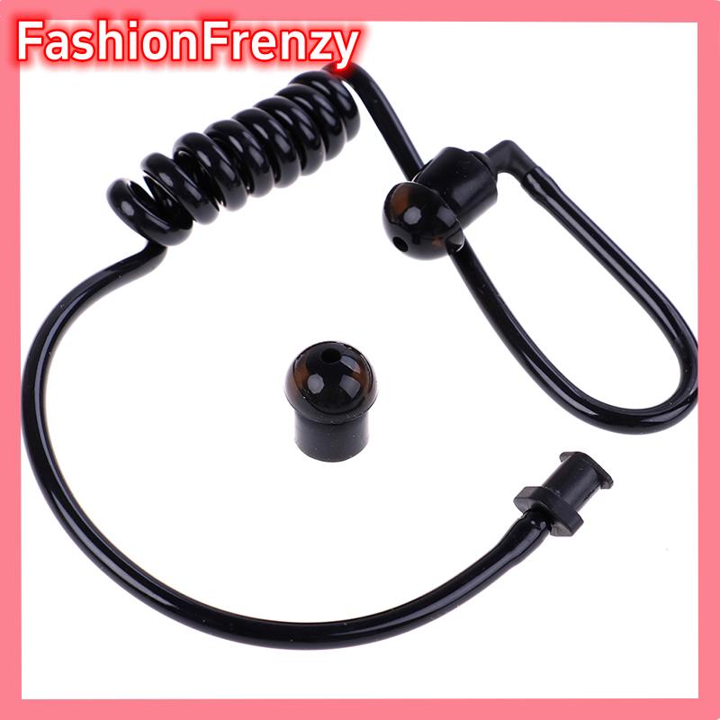 FashionFrenzyY Đen thay thế cuộn dây Acoustic ống không khí Earplug cho đài phát thanh tai nghe Tai nghe