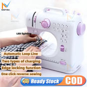 Mini Electric Sewing Machine with 12 Stitches - Portable & Multifunctional