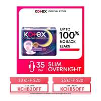 Kotex Soft And Smooth Slim Overnight Wing Heavy Flow Sanitary Pad 35cm 16S
