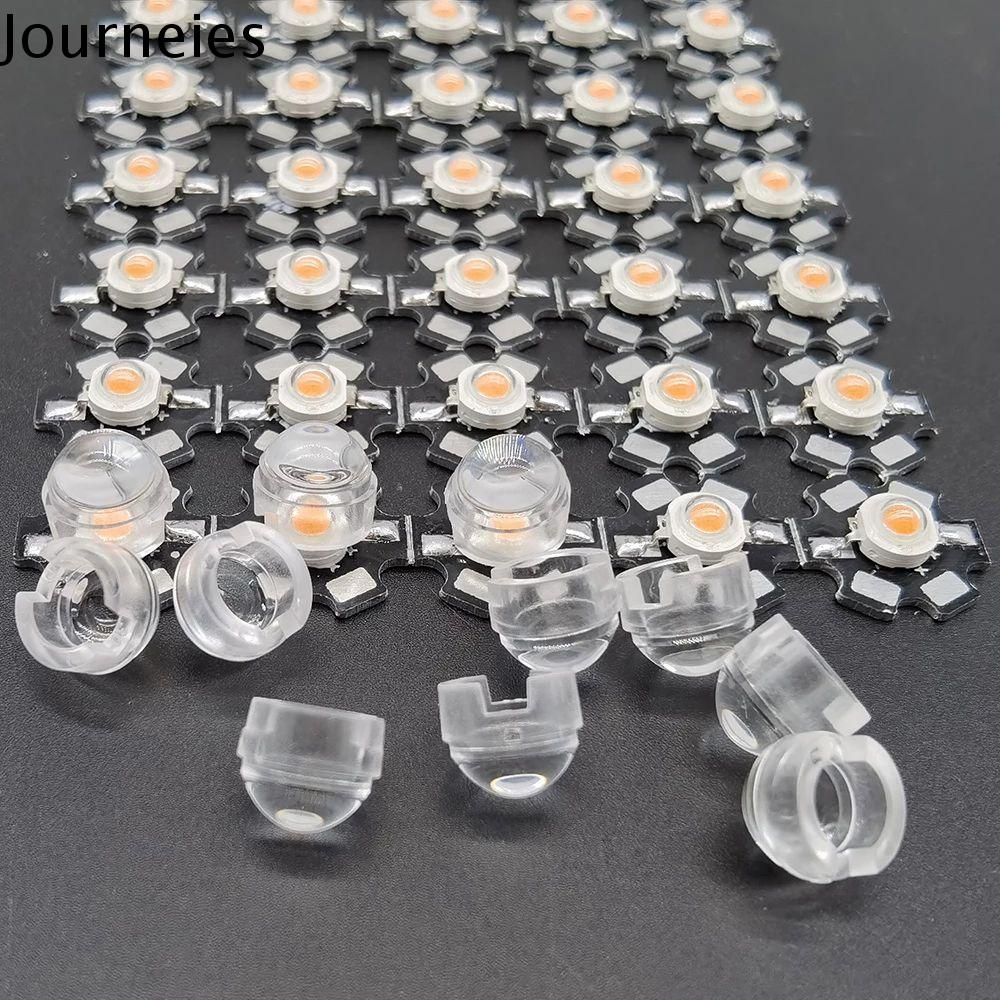 JOURNEIES Ống kính quang học Đèn LED Ống kính acrylic lồi Ống kính phản xạ Ống kính chuẩn trực Ống kính 15 30 45 60 90 100 độ Ống kính 13mm Ống kính LED Ống kính mini Ống kính acrylic