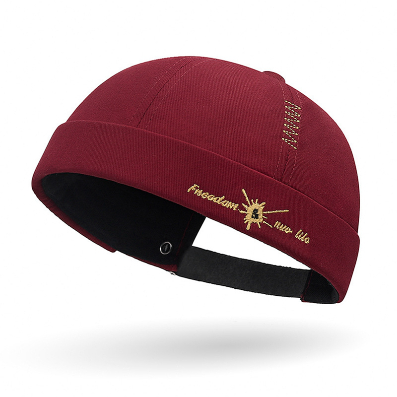 Brimless Skull Caps Vintage Dome Hat Hip Hop Hats Beanie Docker Sailor Cap Autumn No Visor Baseball Cap Street Hip Hop Landlord Hat - 5