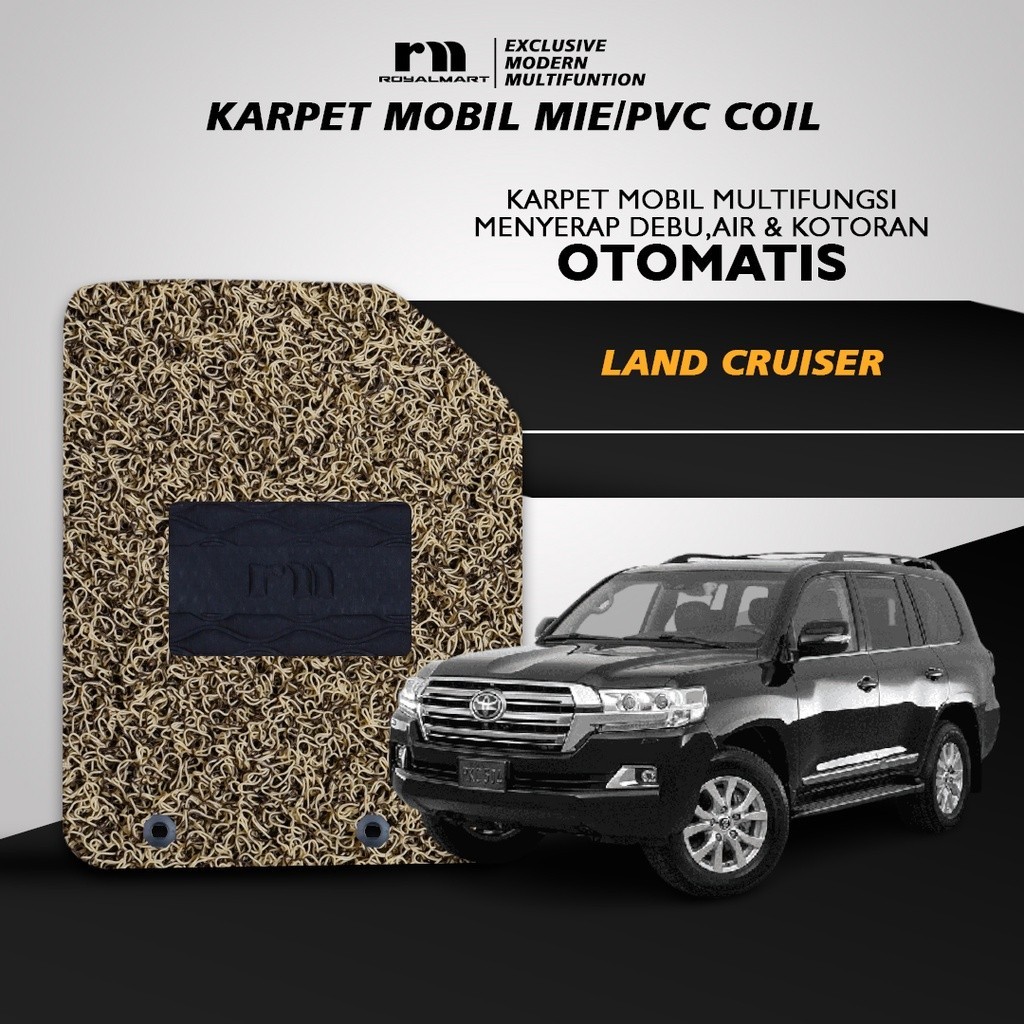 Royal Mart Karpet Mobil TOYOTA LAND CRUISER FULL BAGASI 2 WARNA/Carpet Mie Bihun Premium Keset PVC Anti Slip Aksesoris Interior Mobil Harga 1,799,100 rupiah*Gratis Ongkir