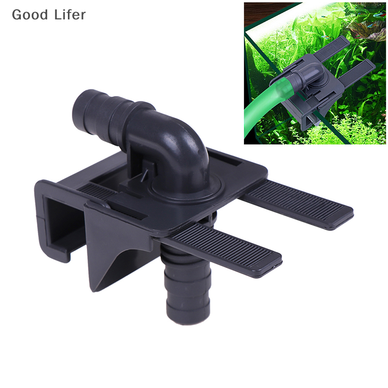Good Lifer Đầu nối ống nước bể cá giá đỡ gắn bể cá dòng chảy vào co giãn