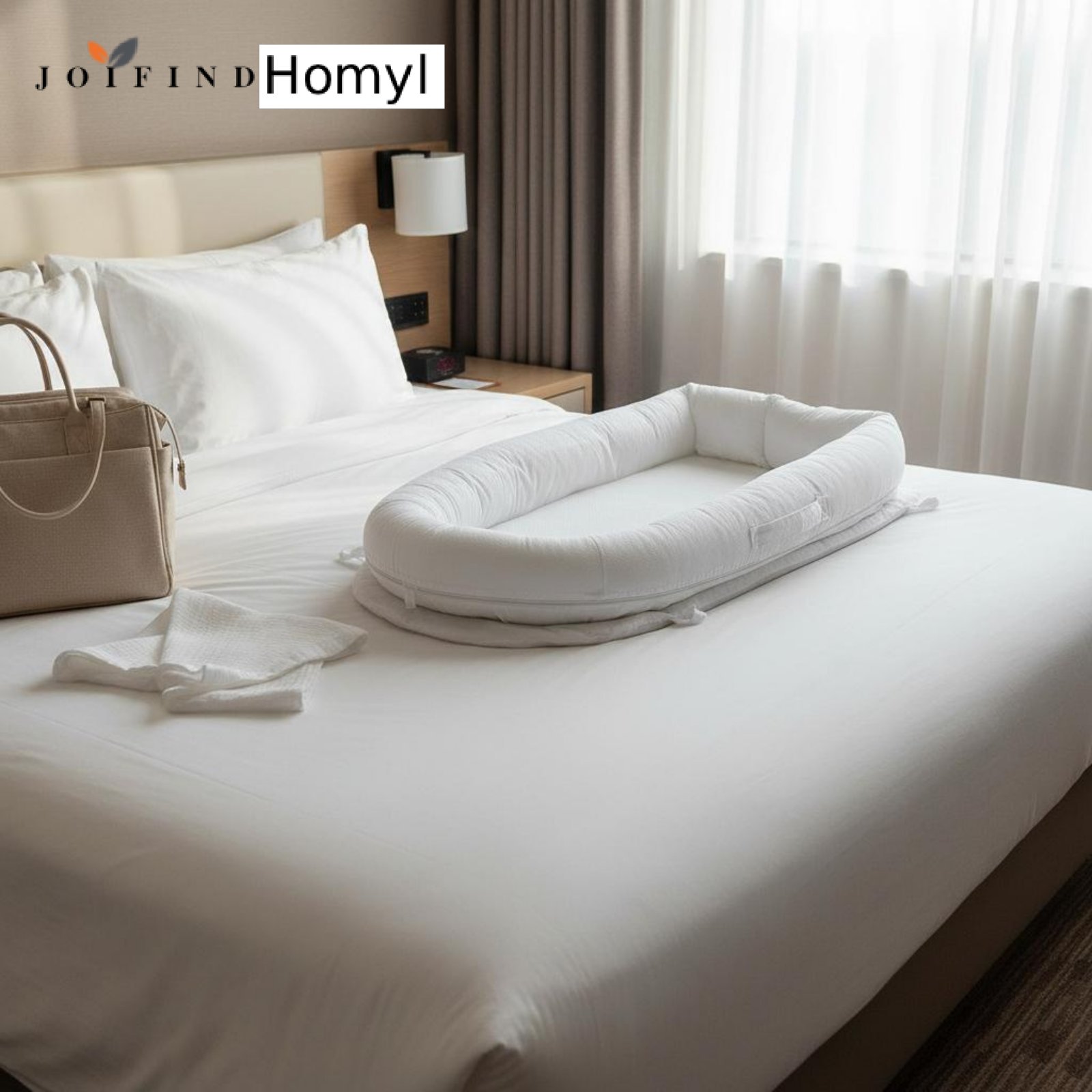Homyl Bionic Womb-Like Design Portable Baby Nest with Toy Bar Multi-Functional Infant Lounger Removable and Washable Cover Nursery Item Breathable for Newborns, Infants, Toddlers, Rest Period Time, Lounging, Bedroom, Living Room ราคา 2,319 บาท*ส่งฟรี