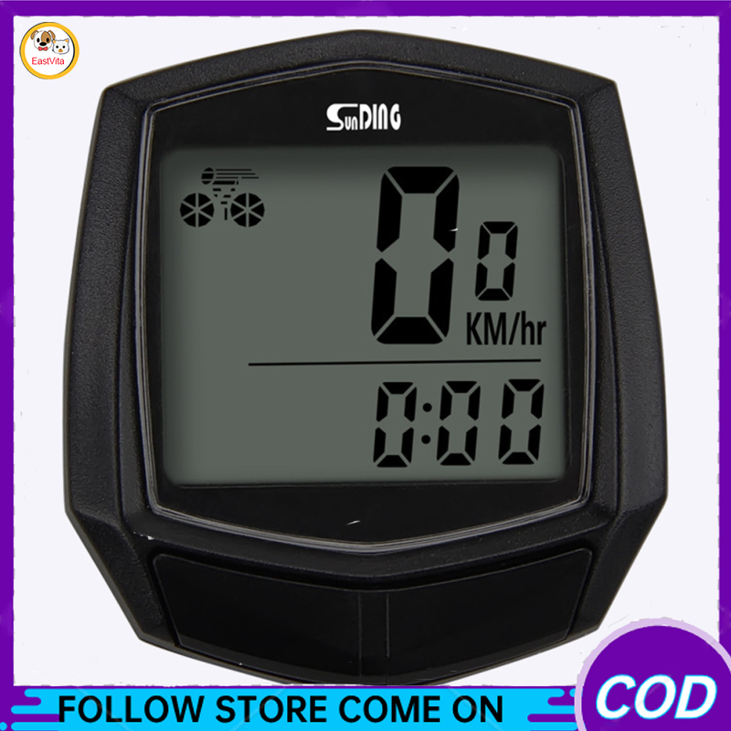 Sd-581 kế đo đường có dây cho xe đạp 1.5 inch Bảng mã Đồng hồ tốc Độ chống nước đa chức năng có màn hình đèn nền LCD