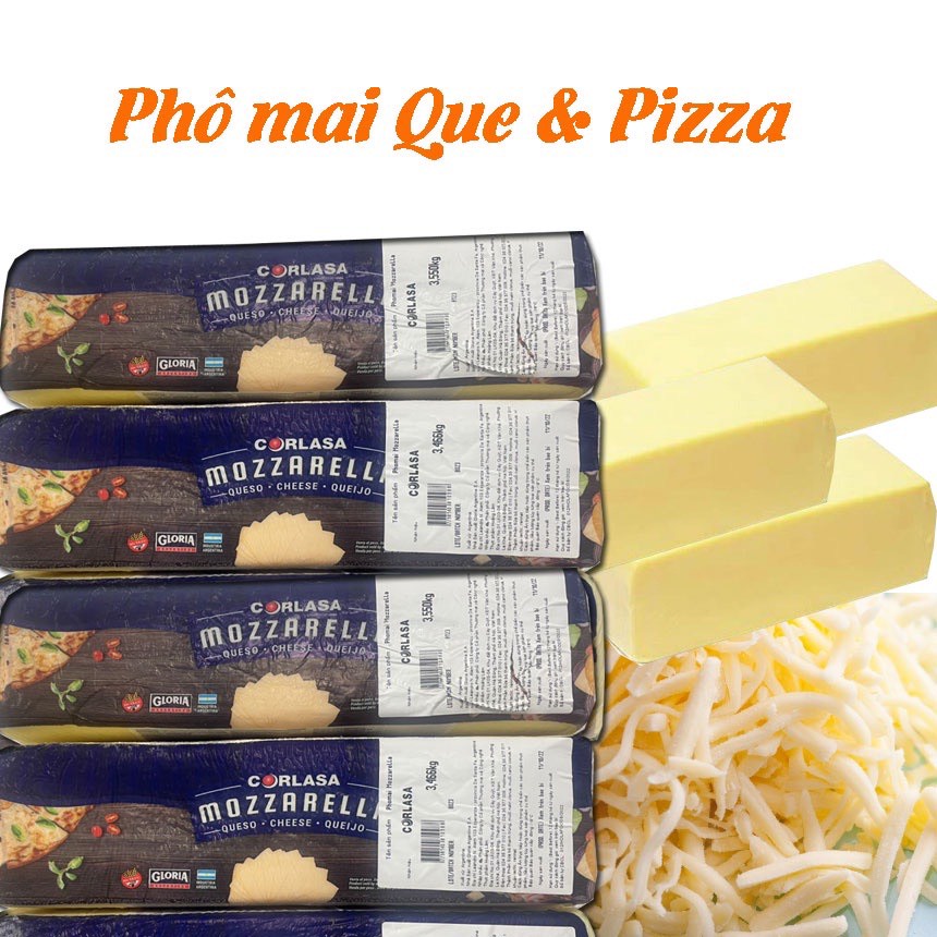 Phomai Corlasa Mozarella Kéo Sợi làm phomai que,pizza,bánh đồng xu…