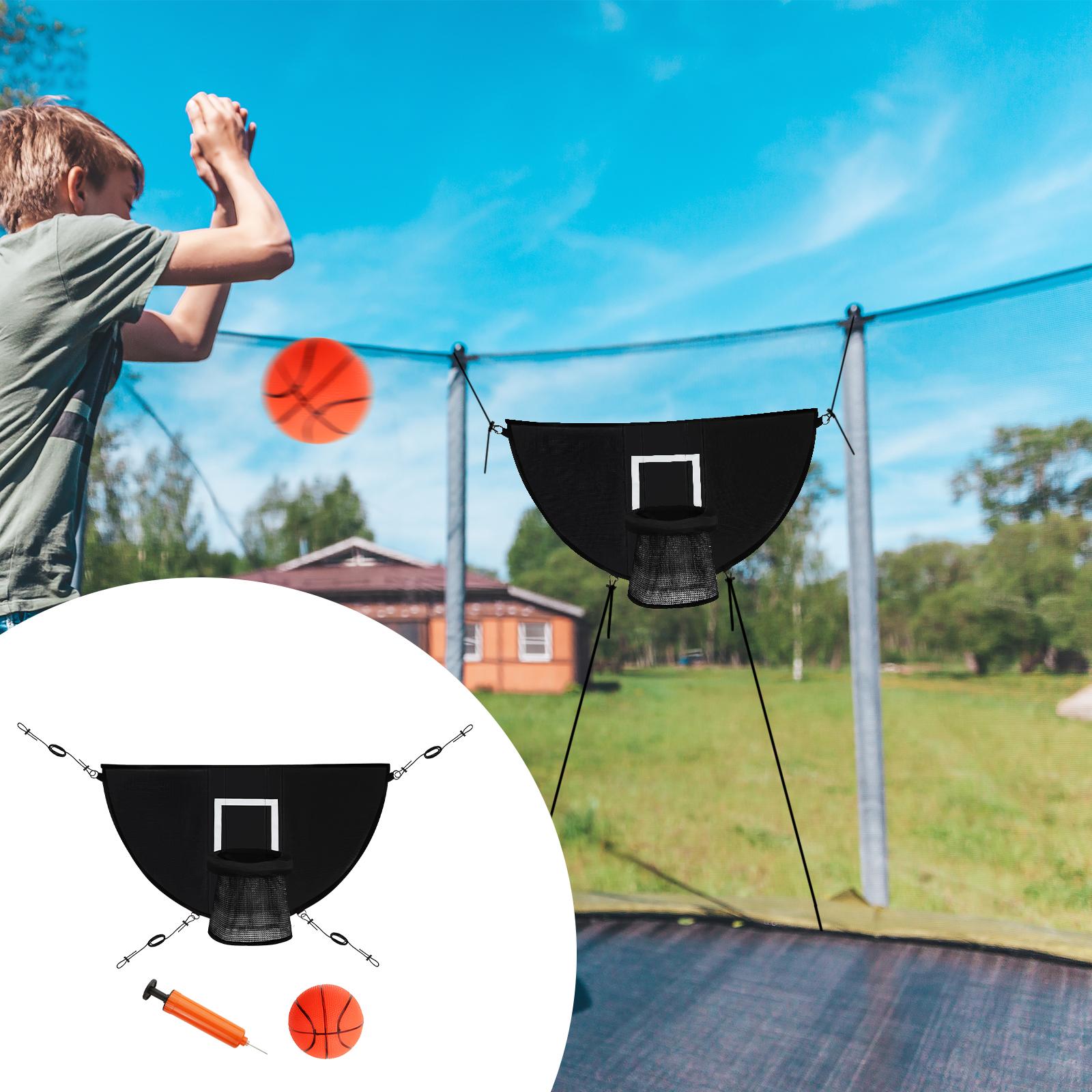 Baoblaze Mini Trampoline Basketball Hoop for Kids Basketball Rack with