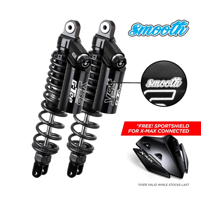 PROMO- YSS TWIN SHOCK G-TOP SMOOTH BLACK EDITION TG362-350TRC X-MAX 2023-Kumma.id Harga 11,659,000 rupiah*Gratis Ongkir