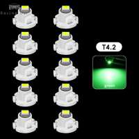 Takimeo 10Pcs Car Interior Indicator Lights Wedge Dashboard Warming Instrument Light T3 LED T4.2 T4.7 Led Bulb Canbus 3030SMD 12V Auto Lamp