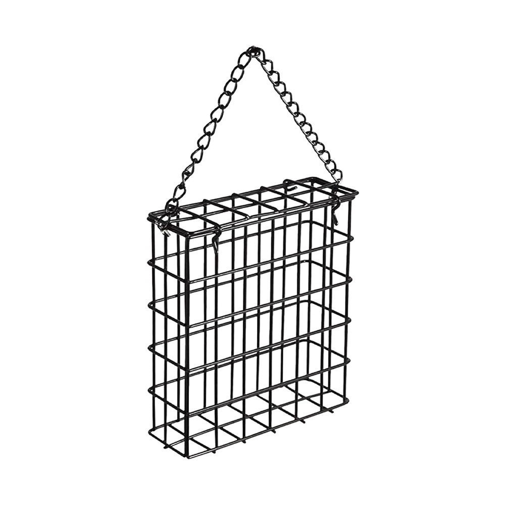 IIU Hình vuông Máng ăn cho chim Suet Ball Chống gỉ sét Dây kim loại Thiết bị cho chim ăn Vật tư cho ăn Chống sóc Máng ăn treo cho chim Khu vườn ngoài trời - 3