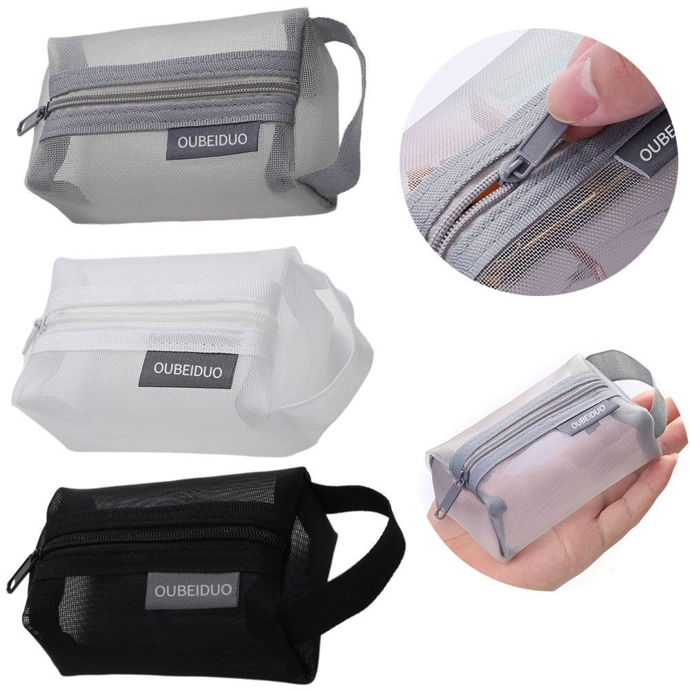 Mesh Storage Bag Portable Cosmetic Bag Key Organizer Bag Mesh Pouch